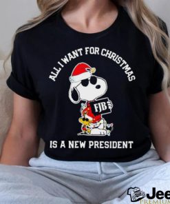 Snoopy FJB All I Want For Christmas Is A New President Shirt