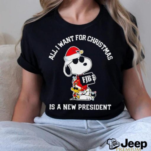 Snoopy FJB All I Want For Christmas Is A New President Shirt