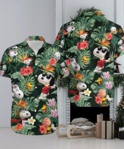 Snoopy Green Hawaiian Shirt, Great Snoopy Gift for Beach Days