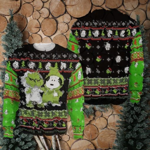 Snoopy & Grinch Gift Fan Christmas AOP Sweater