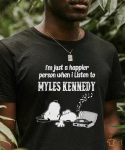 Snoopy I’m just a happier person when I listen to Myles Kennedy shirt