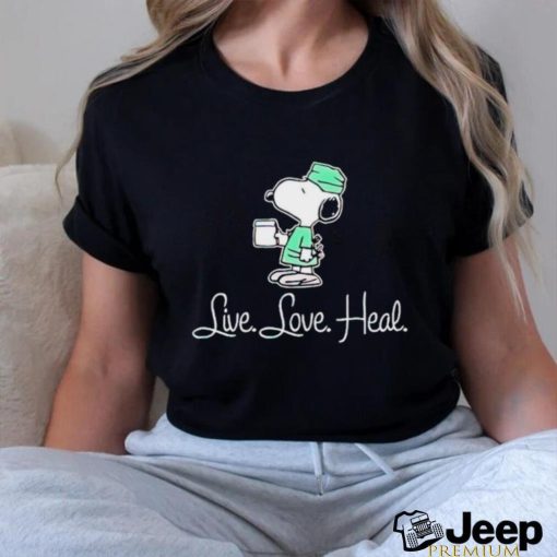 Snoopy Live Love Heal shirt