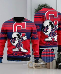 Snoopy Love Cleveland Indians Ugly Christmas Sweater Christmas Gift