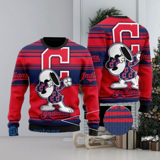 Snoopy Love Cleveland Indians Ugly Christmas Sweater Christmas Gift