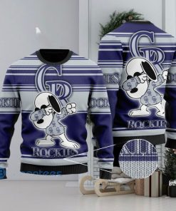 Snoopy Love Colorado Rockies Ugly Christmas Sweater Christmas Gift