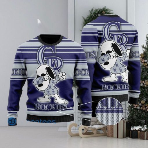 Snoopy Love Colorado Rockies Ugly Christmas Sweater Christmas Gift