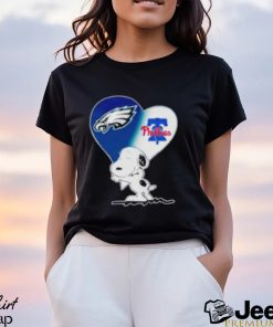 Snoopy Love Philadelphia Eagles Phillies Shirt