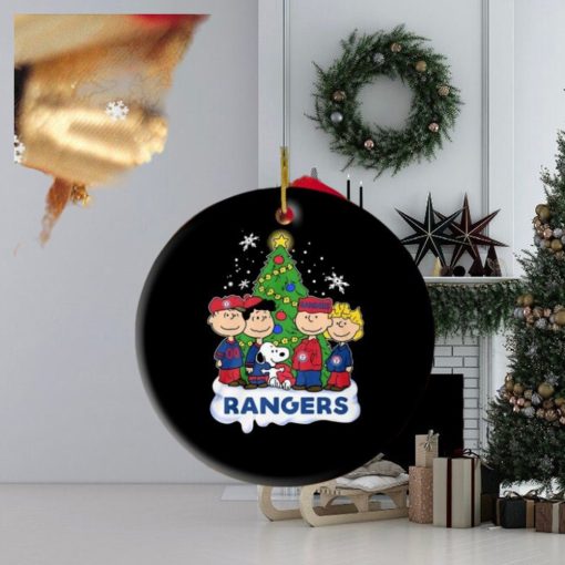 Snoopy Merry Christmas Texas Rangers 2023 Ornament