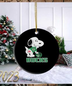 Snoopy Milwaukee Bucks Sexy 2023 Ornament