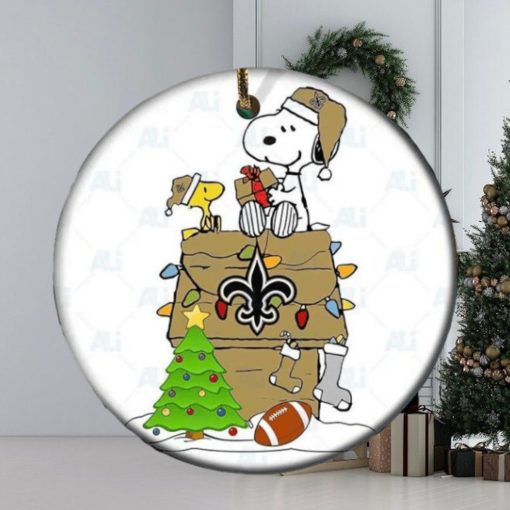 Snoopy New Orleans Saints NFL Player Ceramic Ornament