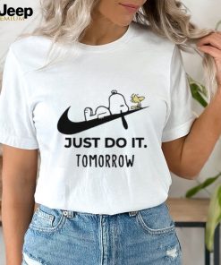 Snoopy Nike Just Do It Later Nike T Shirt