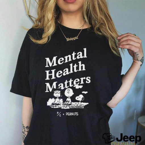 Snoopy Peanuts mental health matters 2023 t shirt