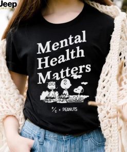 Snoopy Peanuts mental health matters tee