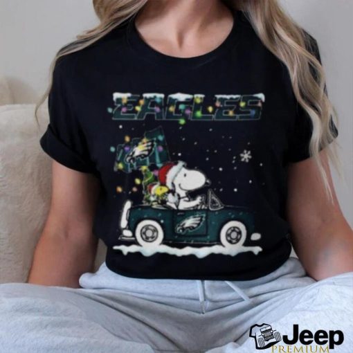 Snoopy Philadelphia Eagles Driver Car Christmas Shirt