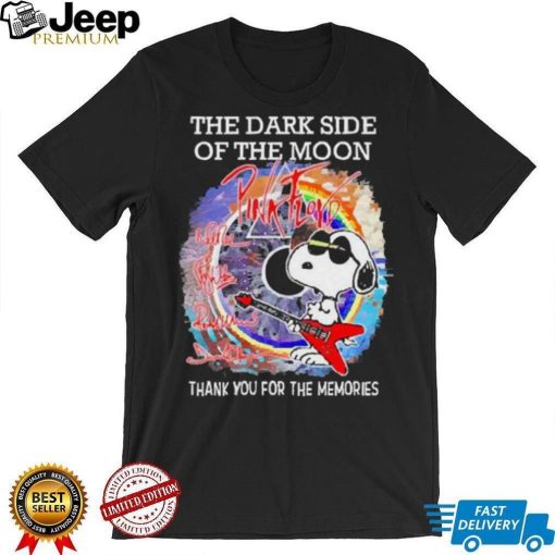 Snoopy Pink Floyd The Dark Side Of The Moon Thank You For The Memories 2023 Shirt