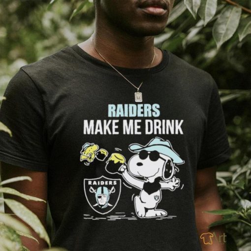 Snoopy Raiders make me drink shirt