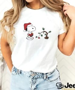 Snoopy Santa Tree Merry Christmas 2023 T shirt