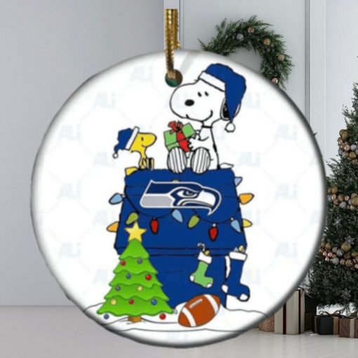 Snoopy Seattle Seahawks NFL NFL Player Ceramic Ornament