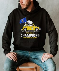 Snoopy Super Bowl Lvi Champions Los Angeles Rams Shirt