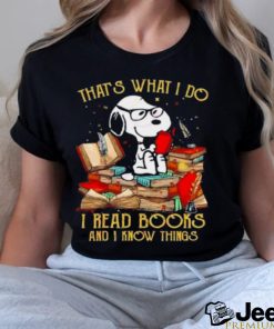 Snoopy That’s What I Do I Read Books And I Know Things 2023 Vintage Shirt