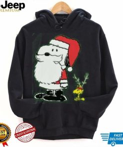 Snoopy Woodstock Antlers Santa Claus Shirt