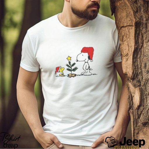 Snoopy Woodstock Christmas Plant A Christmas Tree Shirt, Peanuts Snoopy Christmas T Shirt