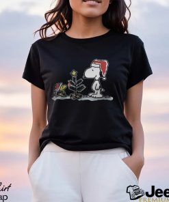 Snoopy Woodstock Christmas Tree T Shirt