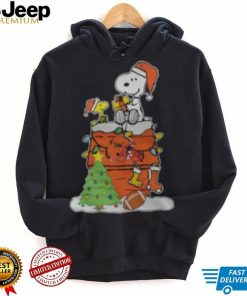 Snoopy Woodstock Cleveland Browns Christmas Shirt