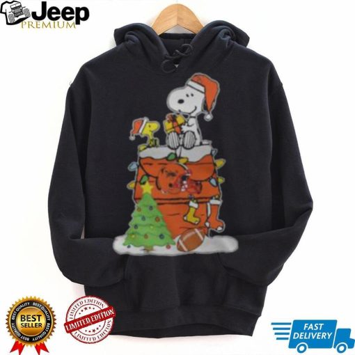 Snoopy Woodstock Cleveland Browns Christmas Shirt