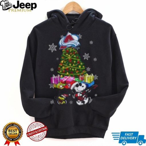 Snoopy Woodstock Colorado Avalanche Christmas Shirt