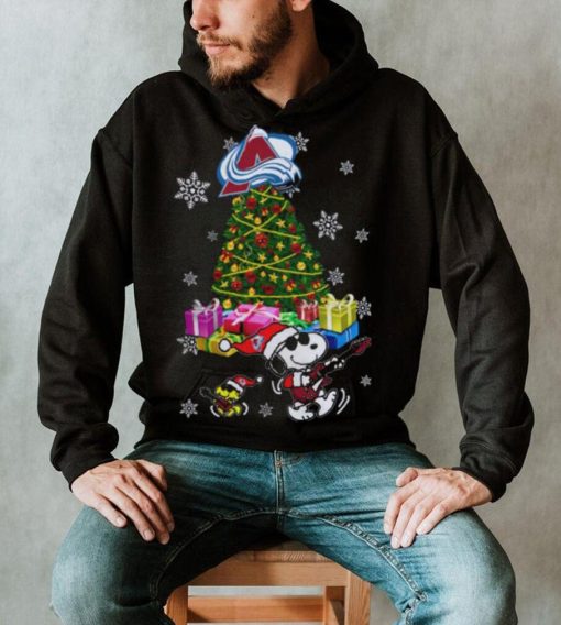 Snoopy Woodstock Colorado Avalanche Christmas Shirt