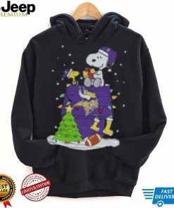 Snoopy Woodstock Minnesota Vikings Christmas Shirt