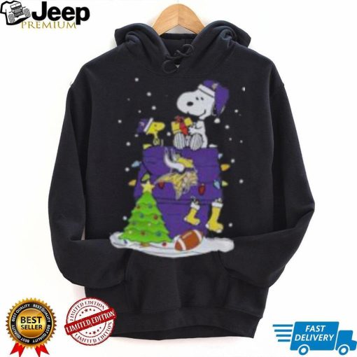 Snoopy Woodstock Minnesota Vikings Christmas Shirt