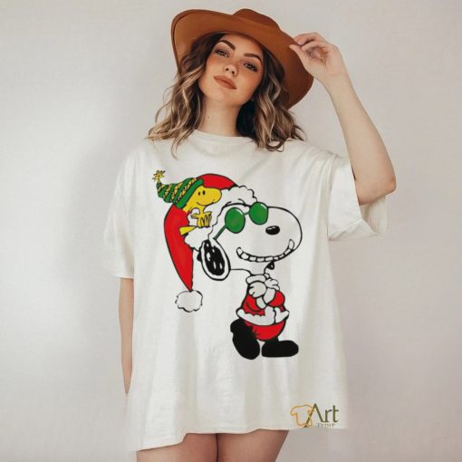 Snoopy Woodstock Peanuts Merry Christmas shirt