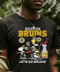 Snoopy and Charlie Brown Boston Bruins we want the cup let’s go Bruins shirt