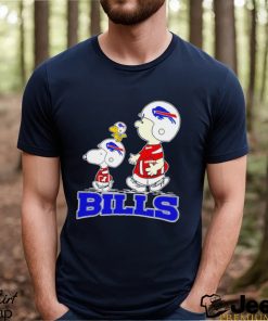 Snoopy and Charlie Brown Buffalo Bills football The Peanuts characters gift shirt