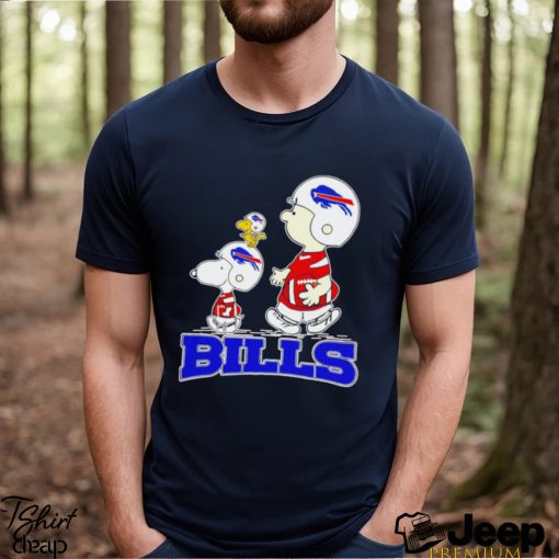 Snoopy and Charlie Brown Buffalo Bills football The Peanuts characters gift shirt