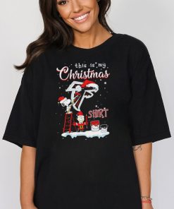 Snoopy and Charlie Brown NFL Atlanta Falcons This Is My Christmas Shirt