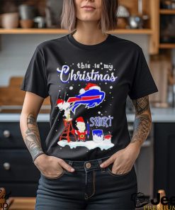 Snoopy and Charlie Brown NFL Buffalo Bills This Is My Christmas T Shirt