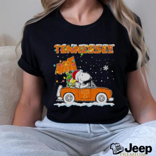 Snoopy and Tennessee Vols Christmas Car 2023 Shirt