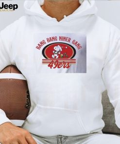 Snoopy and Woodstock Bang Bang Niner Gang SF 49ers shirt