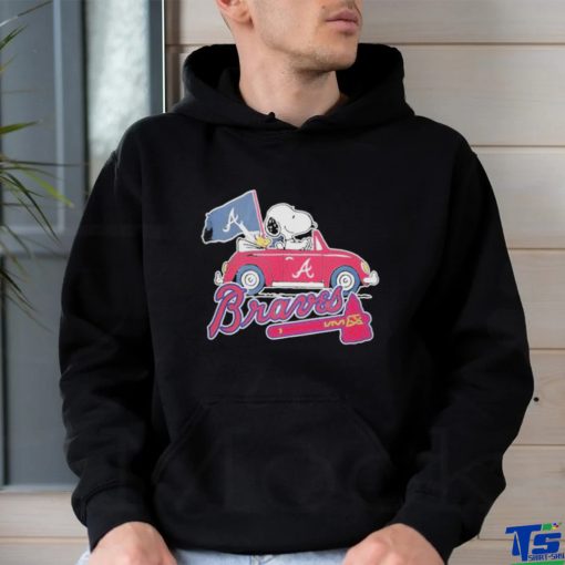 Snoopy and Woodstock Car Atlanta Braves 2023 shirt