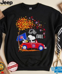 Snoopy and Woodstock Chicago Cubs hello fall shirt