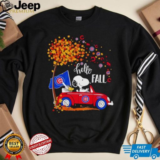 Snoopy and Woodstock Chicago Cubs hello fall shirt