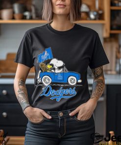 Snoopy and Woodstock riding car Los Angeles Dodgers 2023 shirt