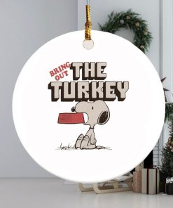 Snoopy bring out the turkey ornament