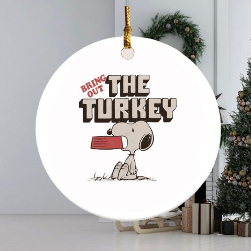 Snoopy bring out the turkey ornament