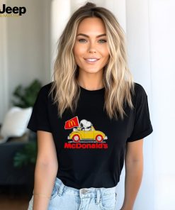 Snoopy riding car McDonald’s shirt