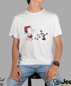 Snoopy santa tree merry Christmas T shirt