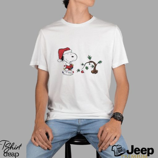 Snoopy santa tree merry Christmas T shirt